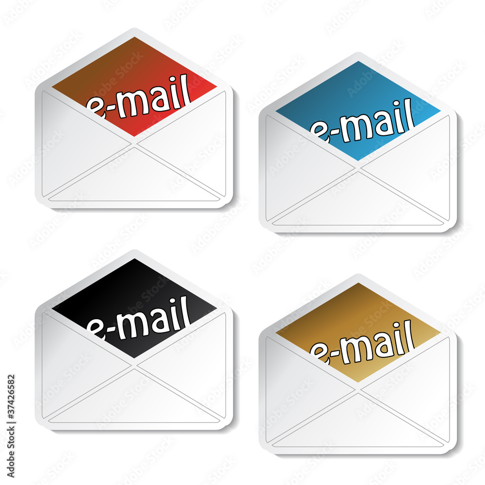 Vector e-mail stickers
