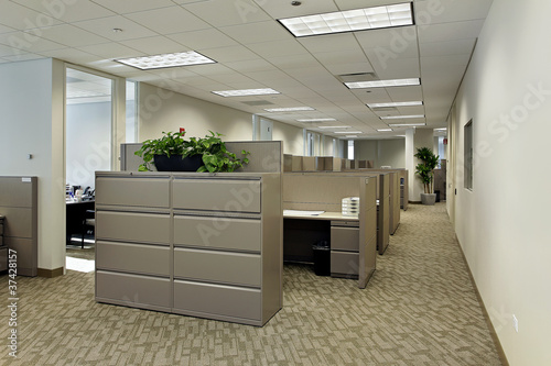 Photos Office space with cubicles