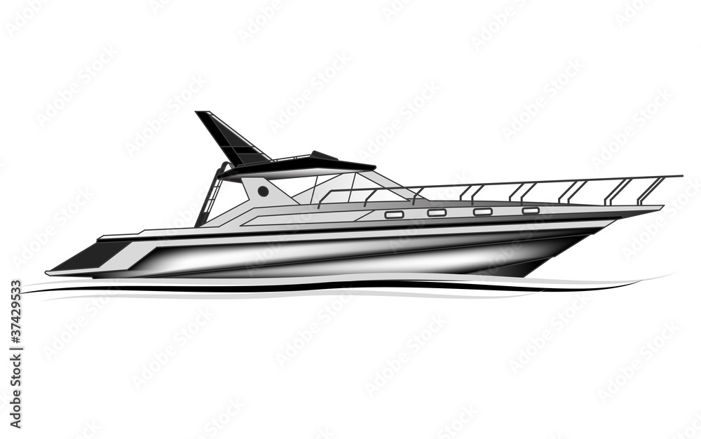 Luxury Yacht , vector