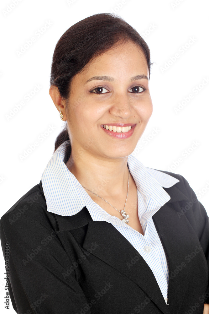 Smiling indian business woman Smiling indian business woman