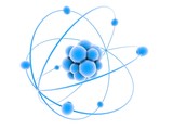Atom blau