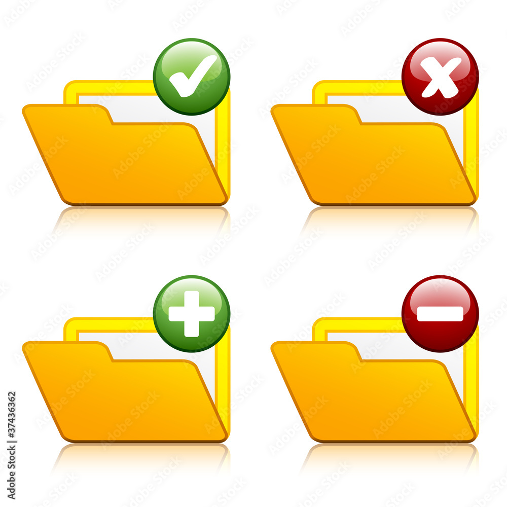 vector add delete folder icons vector add delete folder icons