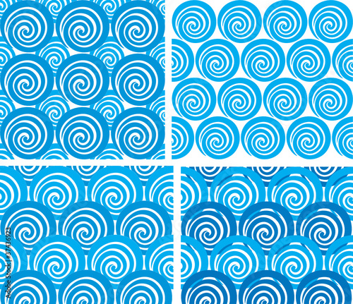 Seamless pattern with waves.