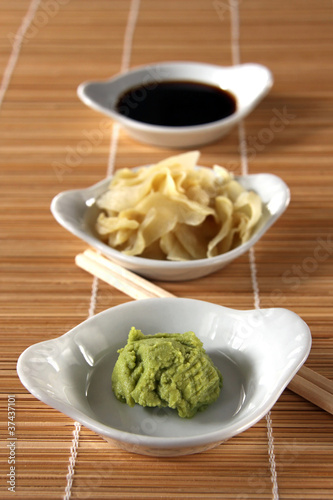 Картината върху платно sushi beilagen