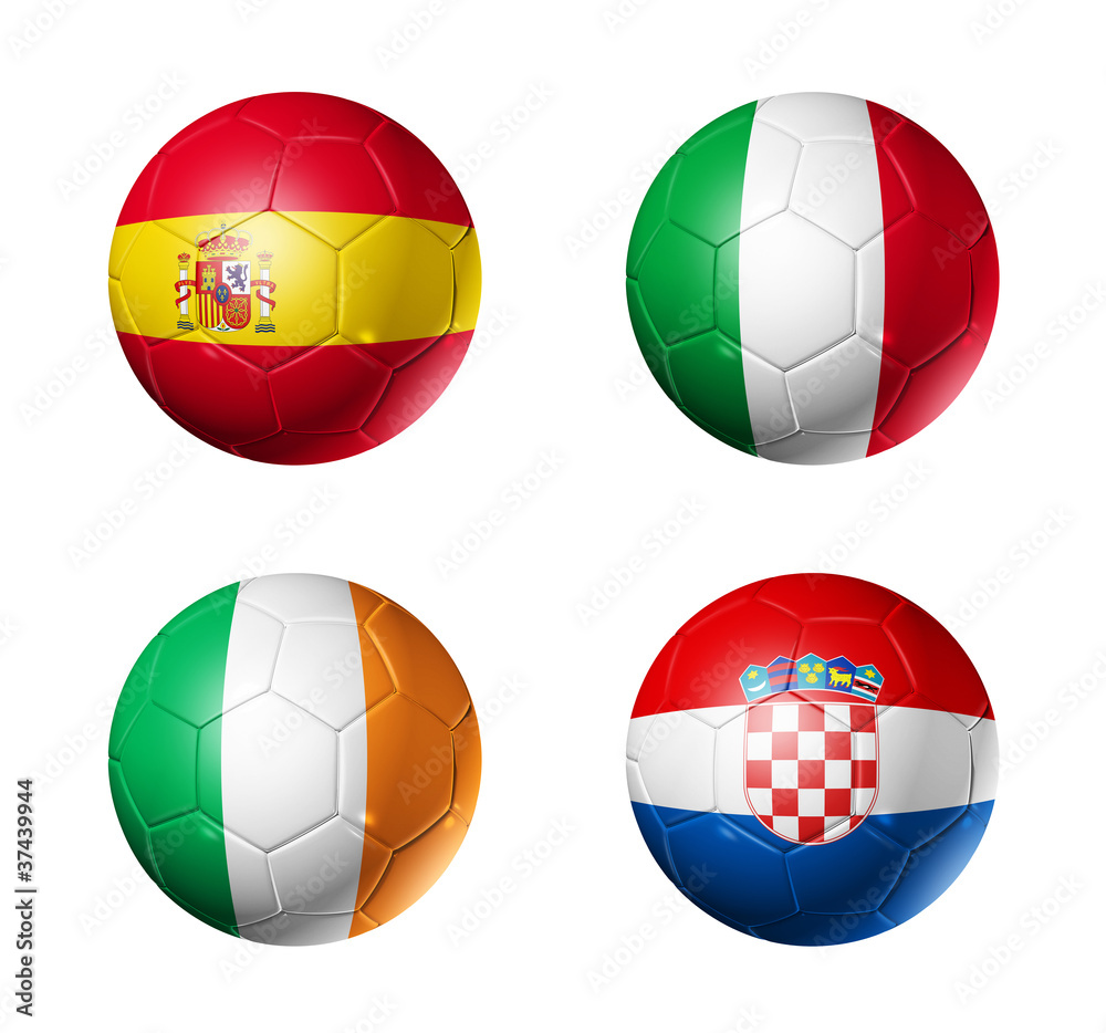 soccer flags on soccer balls soccer flags on soccer balls