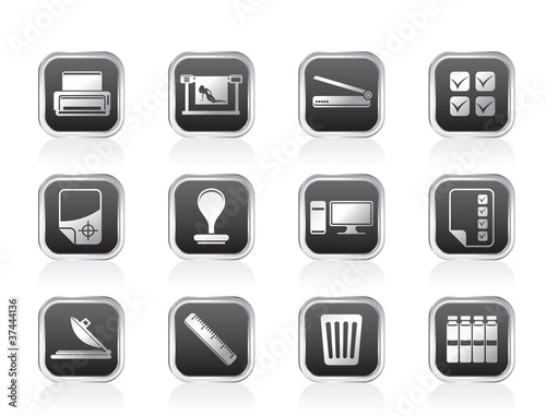 Print industry Icons - Vector icon set © Stoyan Haytov