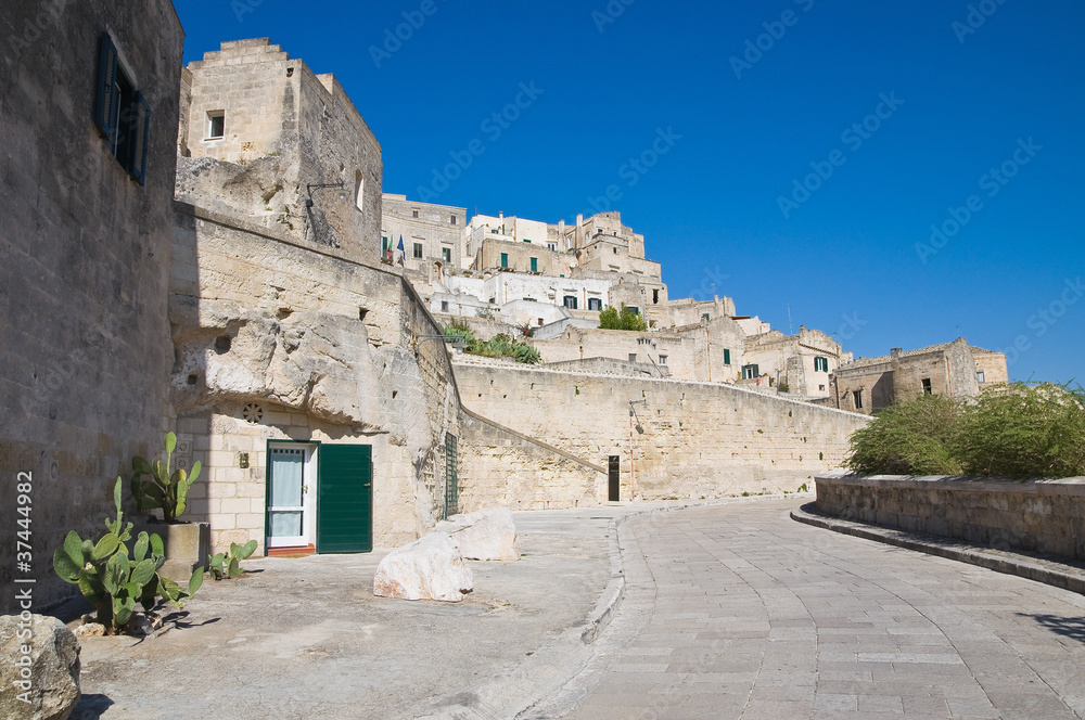 Panoramic view of Matera. Basilicata. Italy.