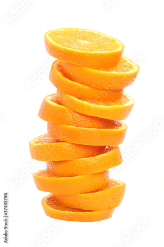 Stack of orange slices