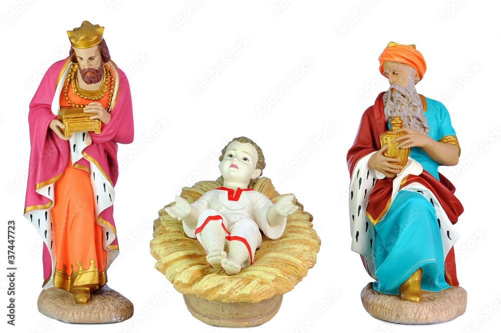 figurines en platre pour décoration de Noël