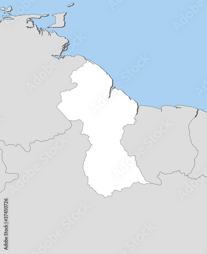 Map of Guyana