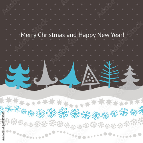 Horizontal Christmas background