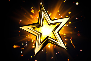 shiny gold star