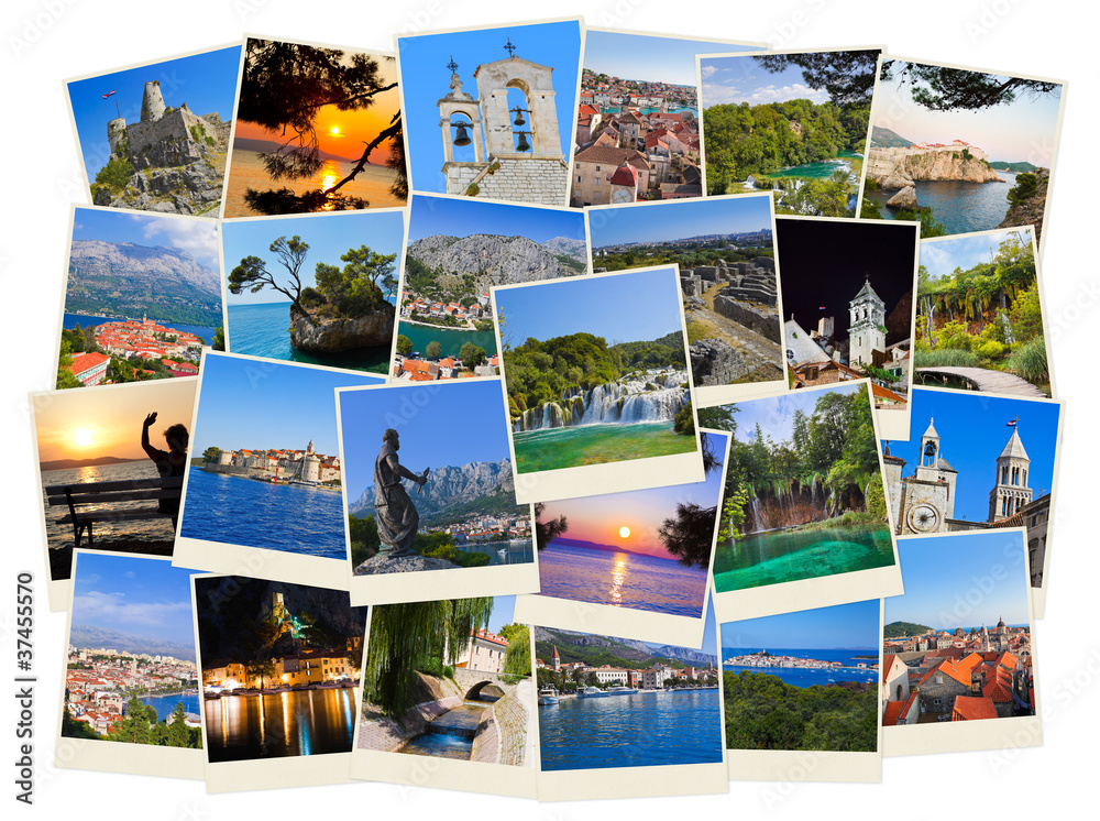 Stack of Croatia travel photos
