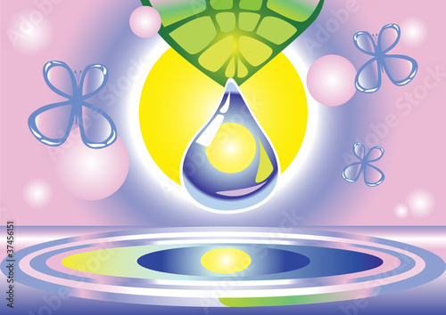 The sun in a drop