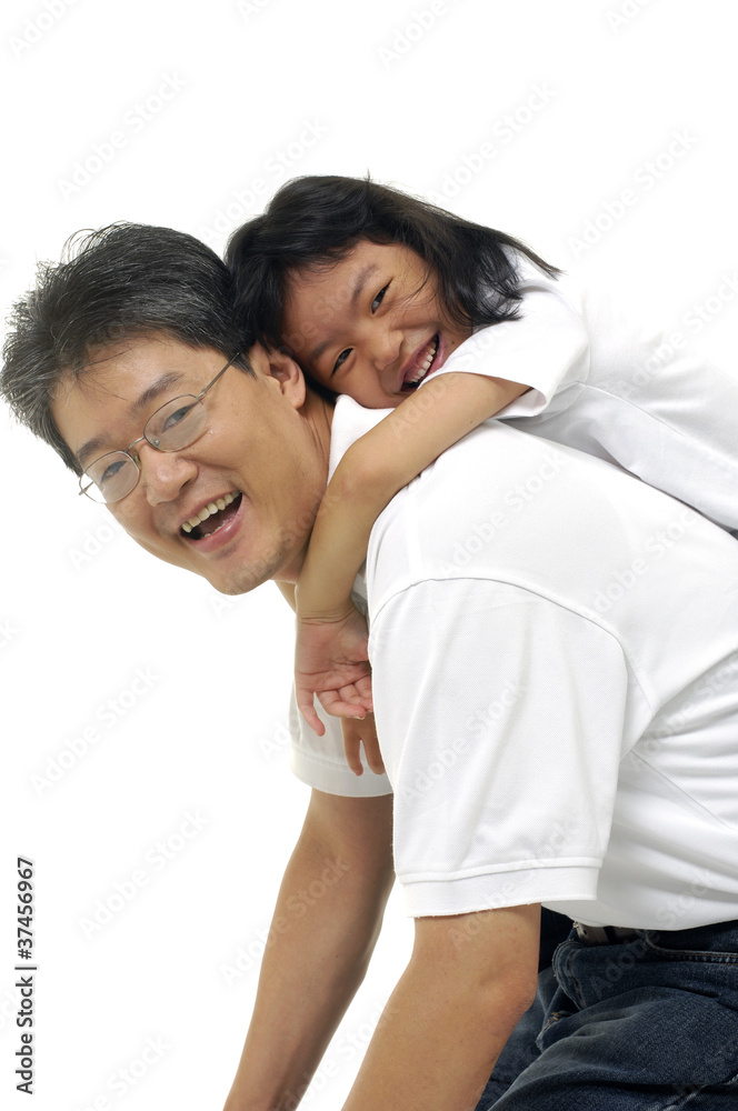 father and daughter laughing close up father and daughter laughing close up
