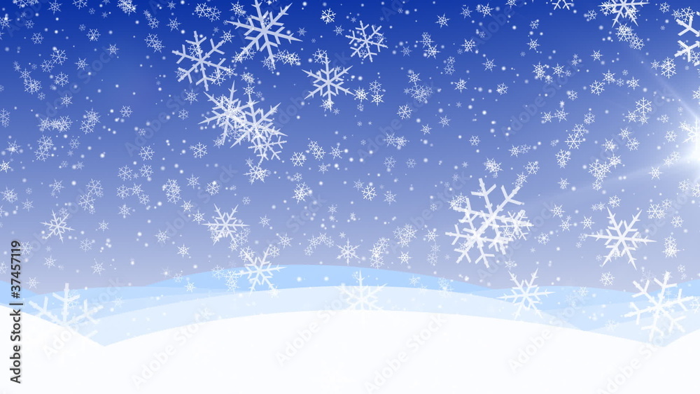 Winter snow fall HD, loop. Winter snow fall HD, loop.