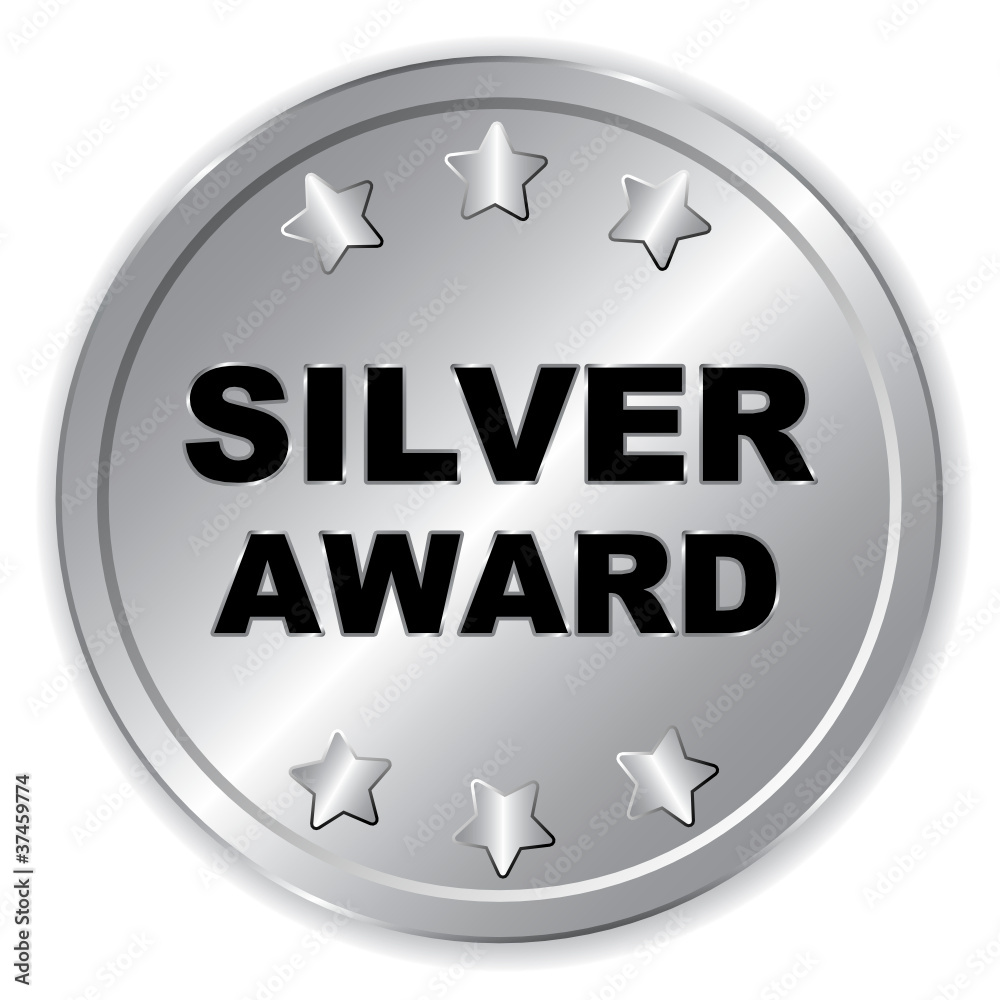 Silver Award Icon Stock Vector Adobe Stock