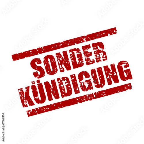 stempel eckig sonderkündigung I