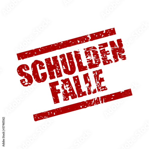 stempel eckig schuldenfalle I