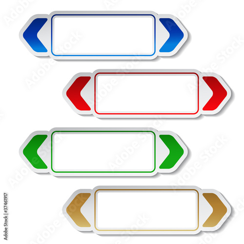 Vector banners for photos