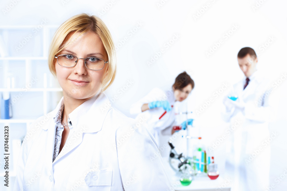 Scientists in laboratory Scientists in laboratory