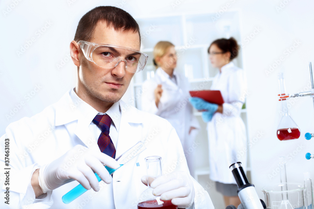 Scientists in laboratory Scientists in laboratory