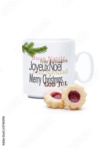 Glühweintasse Frohe Weihnachten