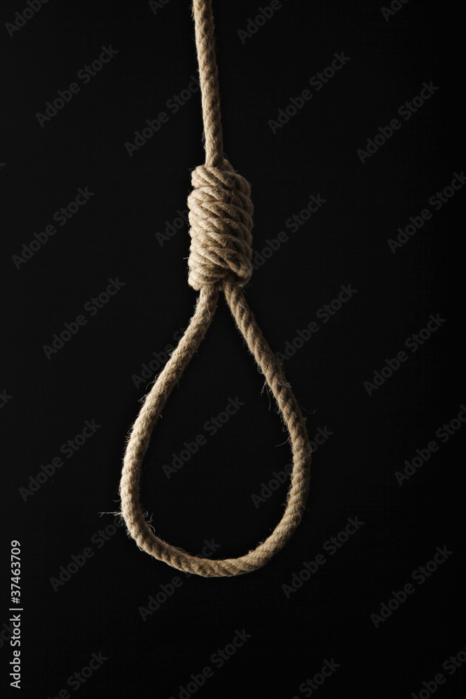 noose isolated on black noose isolated on black