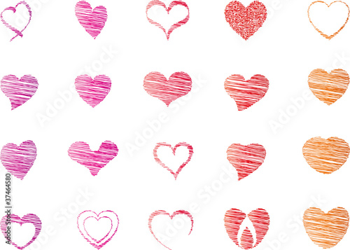 Herzen, Heartz, rot, Vektor