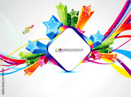 abstract colorful wave background