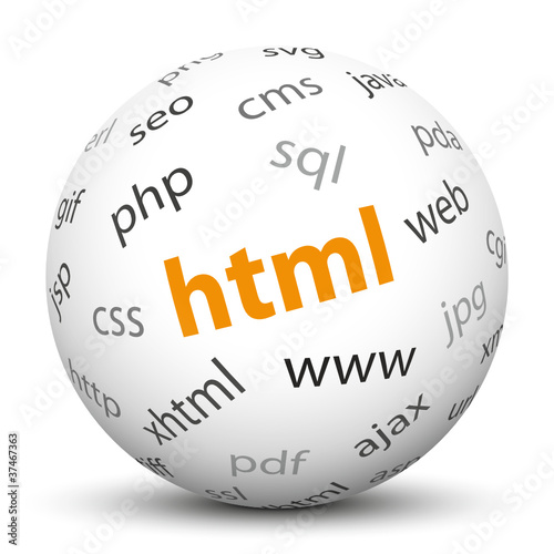 HTML, Hypertext Markup Language, 3D, Kugel, Webdesign, www, Web