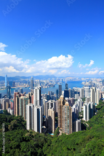 Hong Kong Skyline from victoria Peak