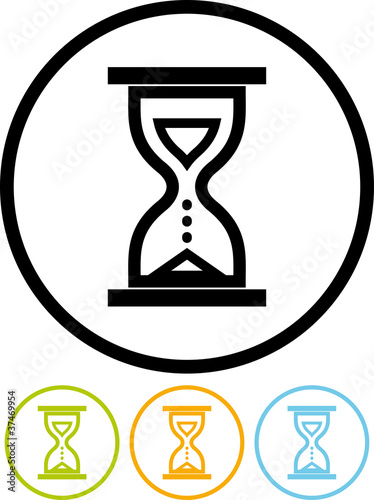 Hourglass vector icon