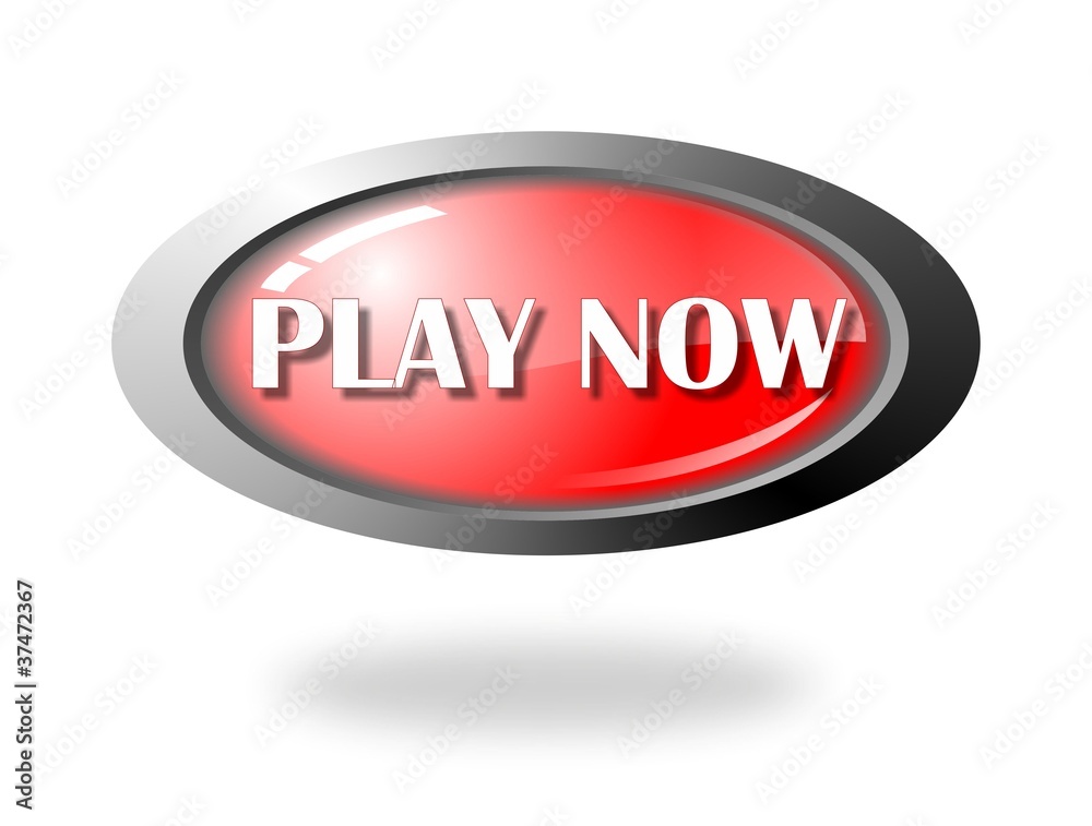 play now button Stock Vector