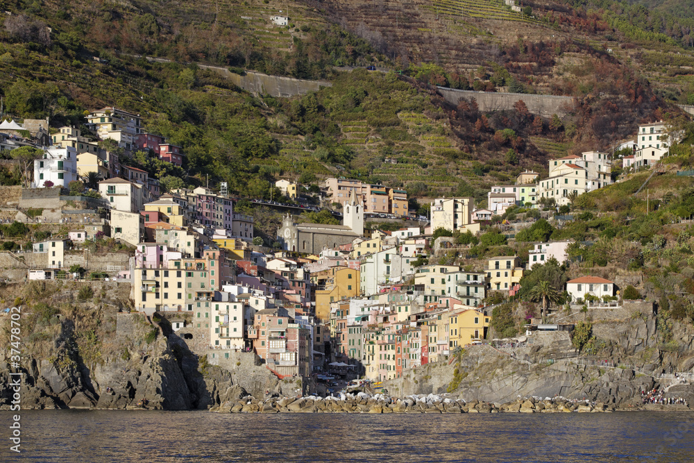 Naklejka premium Village italie