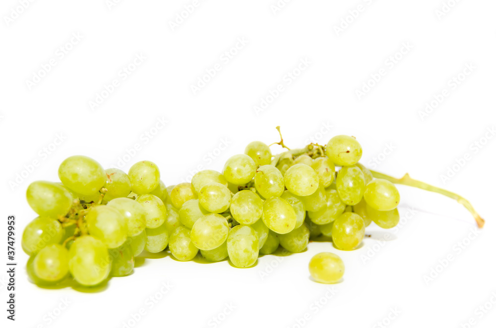 виноград на белом фоне
