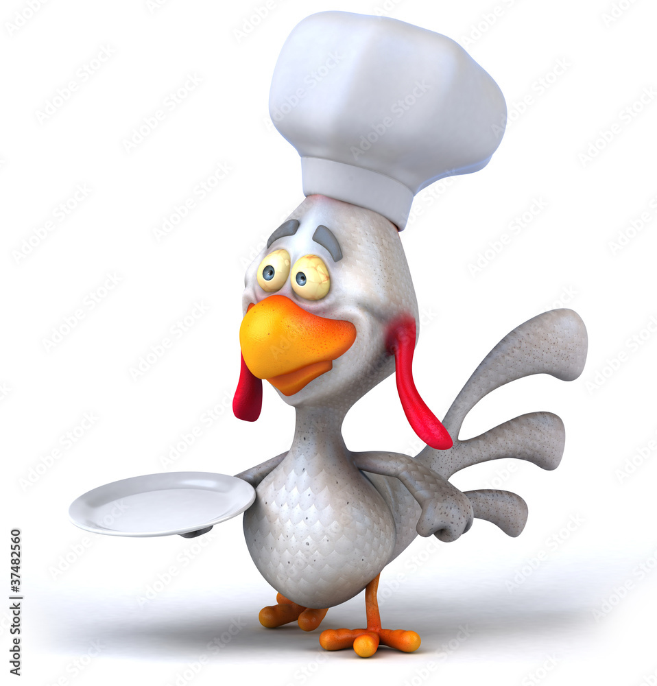 Fototapeta premium Poulet chef