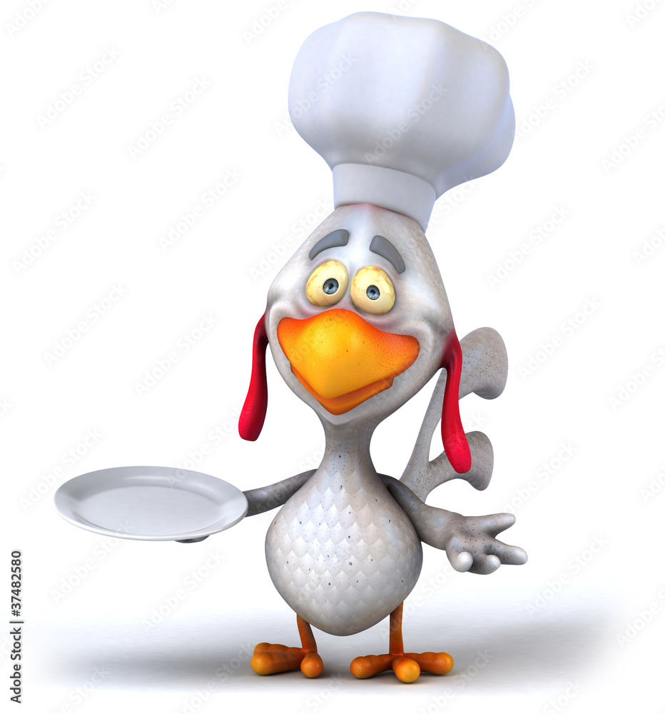 Fototapeta premium Poulet chef