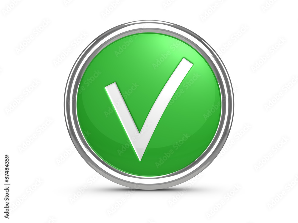 Green check mark sign Green check mark sign