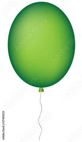 Green big balloon