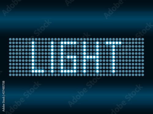 Led scoreboard vector