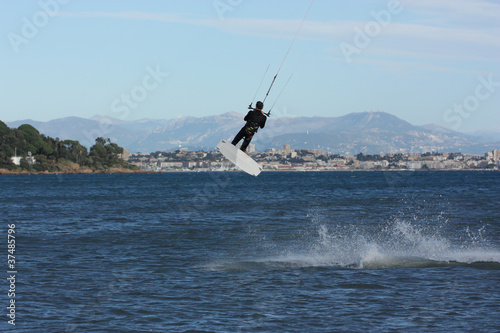 kite surf saut