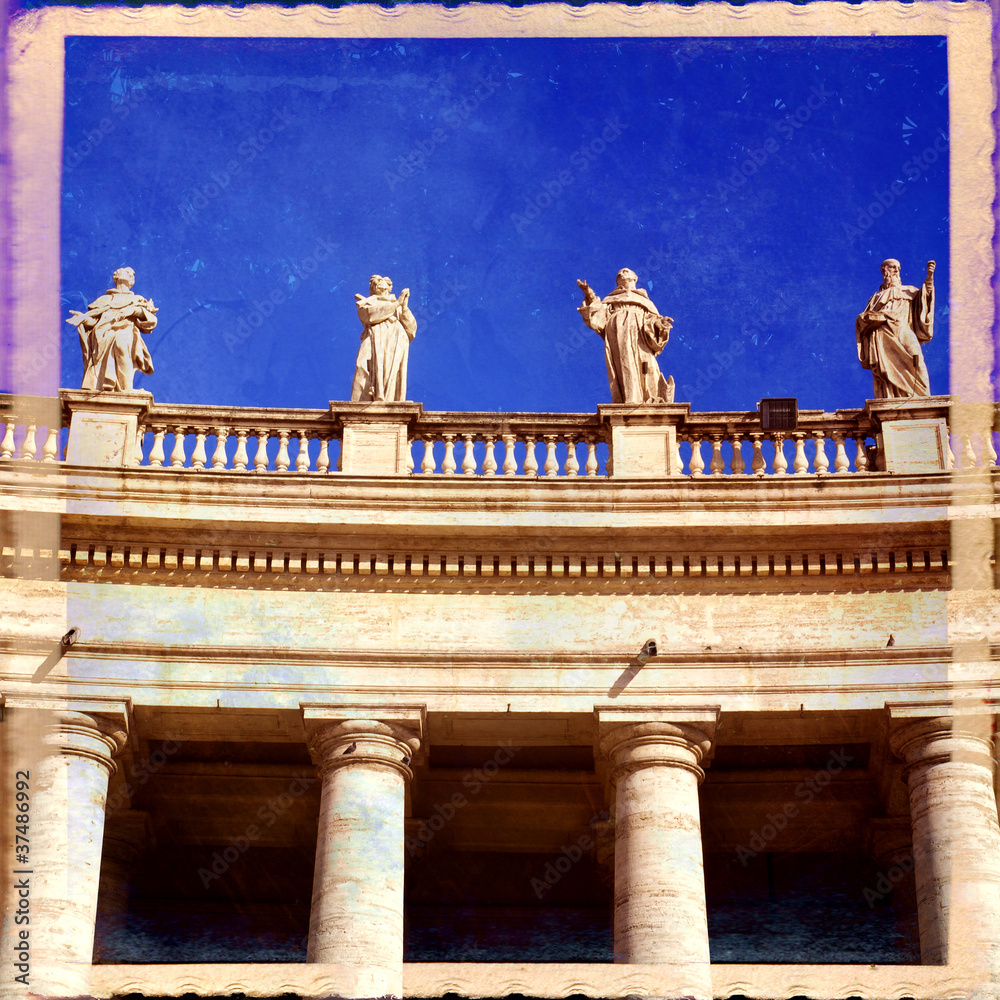 Fototapeta premium Colonnato del Bernini, Basilica di San Pietro in Vaticano