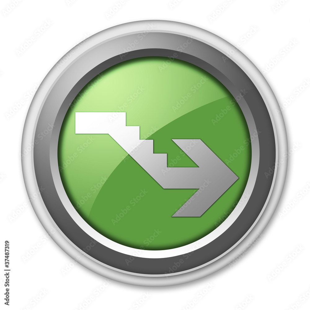 Green 3D Style Button Green 3D Style Button
