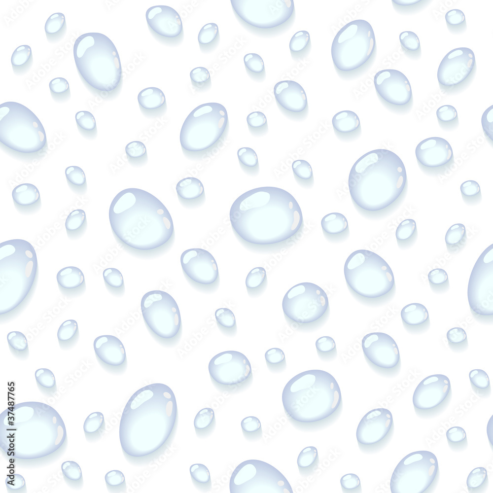 Seamless background with water drops