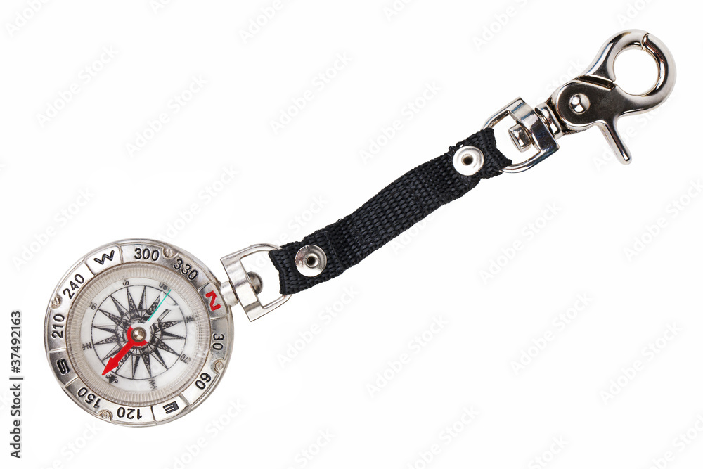 Pocket compass with a metal strap Pocket compass with a metal strap