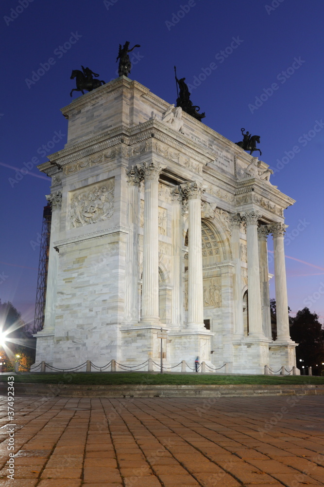 Obraz premium Arco della Pace, Milano