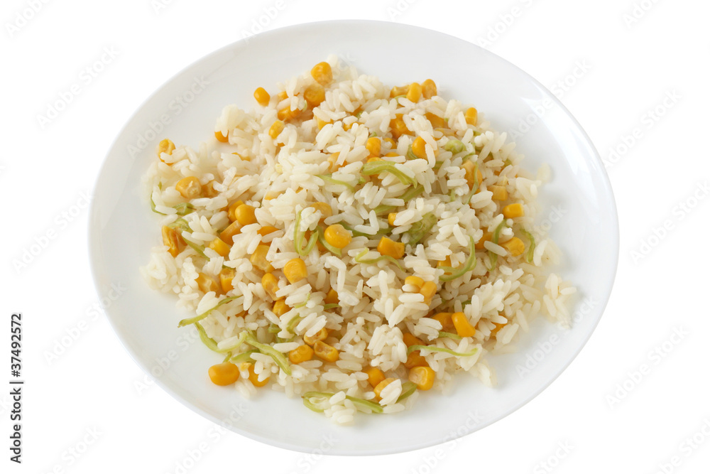 rice with vegetables rice with vegetables