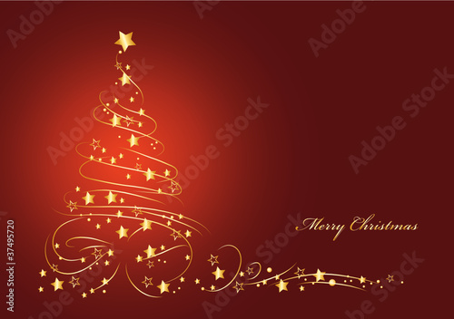 Weihnachtskarte abstrakt