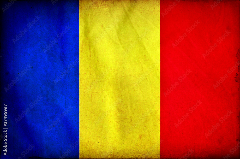 Chad grunge flag Chad grunge flag